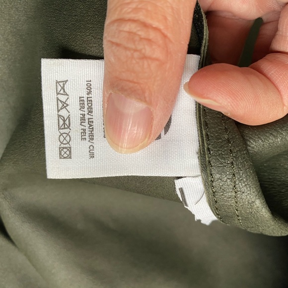 COS Dark Green Maxi Leather Skirt Size 34 - Picture 7 of 12